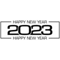 2023 Happy new year Cover of card for 2023 Creative design for your greetings card, calendar, invitation, album