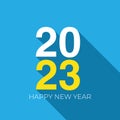 2023 Happy new year creative design background or greeting card. Royalty Free Stock Photo