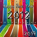 2018 Happy new year creative design background. Happy new year