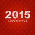 Happy new year 2015 creative greeting card design Royalty Free Stock Photo