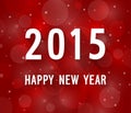 Happy new year 2015 creative paper greeting card. Royalty Free Stock Photo