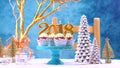 Happy New Year 2018 cupcakes Royalty Free Stock Photo