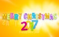 2017 happy new year 3D background Royalty Free Stock Photo
