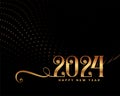 happy new year 2024 dark background design