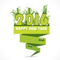 Happy new year 2016 design Royalty Free Stock Photo