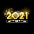 Happy new year 2021 design template. Design for calendar, greeting cards or print. Seasonal holidays flayers, greetings and invita Royalty Free Stock Photo