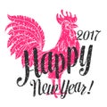 Happy new year 2017 design. Royalty Free Stock Photo