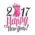 Happy new year 2017 design. Royalty Free Stock Photo