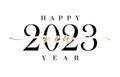 2023 Happy New Year calligraphy Royalty Free Stock Photo