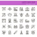 Happy New Year Elements Royalty Free Stock Photo