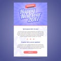 Happy New Year 2017 email template