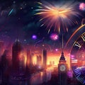 Happy New Year eve Royalty Free Stock Photo