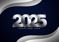 happy new year 2025 event background design Royalty Free Stock Photo