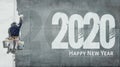 Happy New Year 2020 On Facade