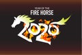 Happy 2026 new year fire horse chinese new year Royalty Free Stock Photo