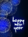 Happy new year firework fireworks
