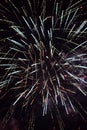 Happy New Year fireworks against dark background