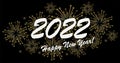 Happy New Year 2022 fireworks concept Royalty Free Stock Photo