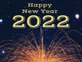 Happy New Year 2022. Royalty Free Stock Photo