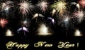 Happy New Year 2017 fireworks Royalty Free Stock Photo