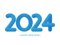 2024 happy new year with Fluid effect