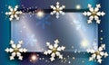 Christmas frame decoration copy space Royalty Free Stock Photo