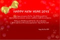 Happy New year gift card Royalty Free Stock Photo