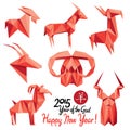 Happy New 2015 Year of the Goat! (+EPS) Royalty Free Stock Photo