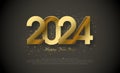 Happy new year 2024 gold.