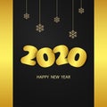 Happy new year 2020 golden edition