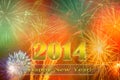 Happy New Year 2014 Royalty Free Stock Photo