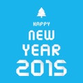 Happy new year 2015 greeting card1 Royalty Free Stock Photo