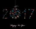 Happy New Year Greeting card 2016 Royalty Free Stock Photo