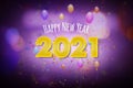 Happy New Year 2021 New Year greeting card Royalty Free Stock Photo