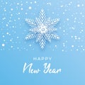 Happy New Year greeting card creative concept