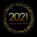 A Happy New Year 2021 logo Royalty Free Stock Photo