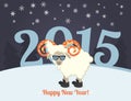 Happy new year greeting card design Royalty Free Stock Photo