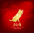 Happy new year 2018 greeting card Royalty Free Stock Photo