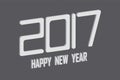 Happy New Year 2017 Greeting Card