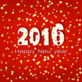 2016 Happy New year. Greeting card. Royalty Free Stock Photo