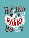 Happy New 2018 Year Royalty Free Stock Photo