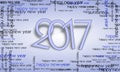 Happy new year 2017 Royalty Free Stock Photo