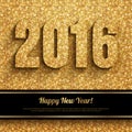 Happy New Year 2016 Greeting Card Royalty Free Stock Photo