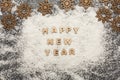 Happy new year greeting, decoration background Royalty Free Stock Photo