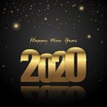 happy new year 2020 greetings background Royalty Free Stock Photo