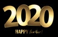 happy new year 2020 greetings background Royalty Free Stock Photo