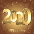 happy new year 2020 greetings background Royalty Free Stock Photo