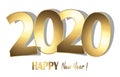 happy new year 2020 greetings background Royalty Free Stock Photo