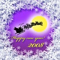 Happy new year greetings card