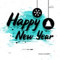 Happy New Year grunge card Royalty Free Stock Photo